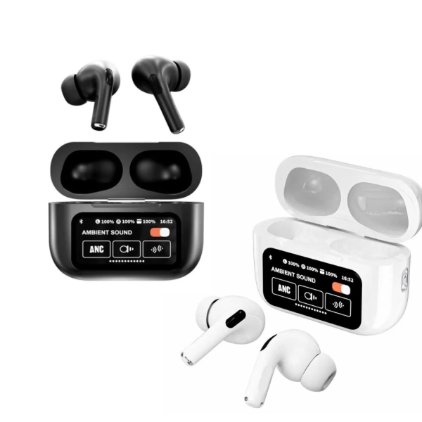 A9 Pro Earbuds | Touch Screen Display | Noise Reduction | Wireless Earbuds For Android and IOS.