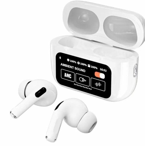 A9 Pro Earbuds | Touch Screen Display | Noise Reduction | Wireless Earbuds For Android and IOS.